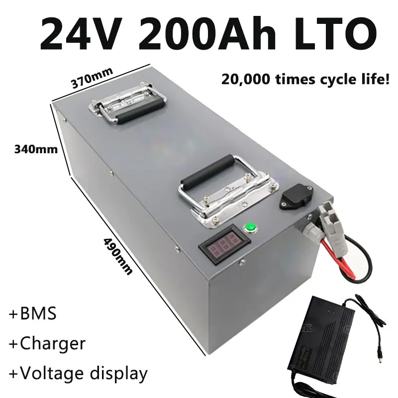 GTK SOLA BATTERY 24V 200Ah 160Ah LTO battery pack 2.4V Lithium titanate cell apply to motorhome large power equipment+20Acharger
GTK SOLA BATTERY 24V 200Ah 160Ah LTO battery pack 2.4V Lithium titanate cell apply to motorhome large power equipment+20Acharger