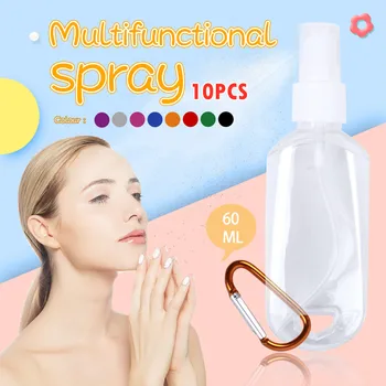 10PCS Travel Keychain Spray Bottle Set Leakproof Hand Sanitizer Containers 60ML Portable Refillable Empty Cosmetic Containers
10PCS Travel Keychain Spray Bottle Set Leakproof Hand Sanitizer Containers 60ML Portable Refillable Empty Cosmetic Containers