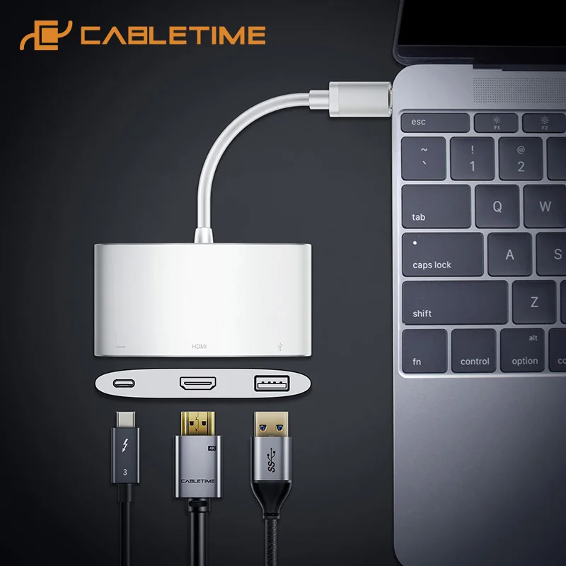 CABLETIME USB C Hub to HDMI VGA 4K Type C to HDMI USB 3.0 Adapter USB C Converter for Huawei matebook X 13 Macbook pro air C207
CABLETIME USB C Hub to HDMI VGA 4K Type C to HDMI USB 3.0 Adapter USB C Converter for Huawei matebook X 13 Macbook pro air C207