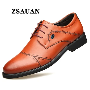 ZSAUAN 5CM / Flat PU Leather Men Oxford Dress Shoes Lace-up Standard Official Men Derby Shoes Business Men Daily Elevator Shoes
ZSAUAN 5CM / Flat PU Leather Men Oxford Dress Shoes Lace-up Standard Official Men Derby Shoes Business Men Daily Elevator Shoes