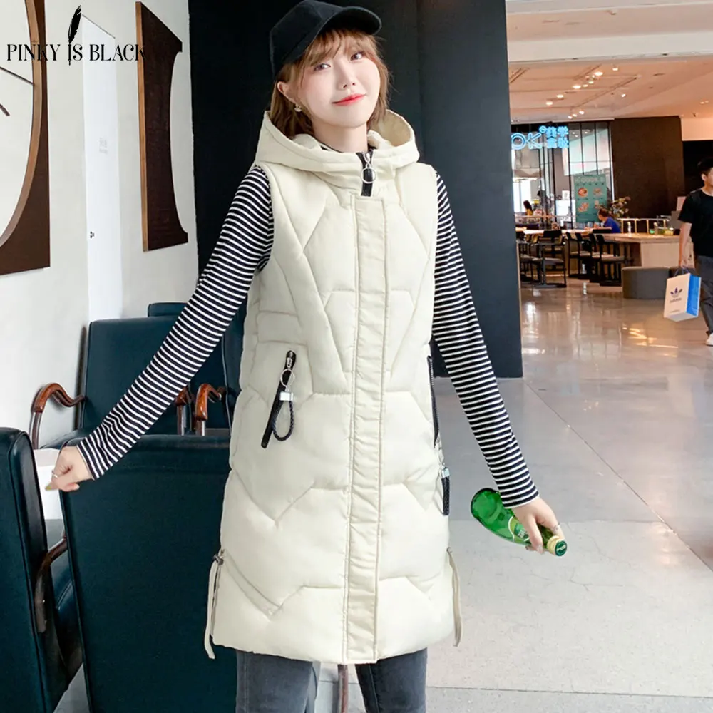 PinkyIsBlack 2019 Autumn Winter Vest Women Waistcoat Female Sleeveless Vest Jacket Hooded Warm Long Vest Coat Colete Feminino
PinkyIsBlack 2019 Autumn Winter Vest Women Waistcoat Female Sleeveless Vest Jacket Hooded Warm Long Vest Coat Colete Feminino