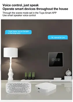 Tuya smart zigbee+wifi gateway tuya multi-function device linkage central control host Tuya smart gateway
Tuya smart zigbee+wifi gateway tuya multi-function device linkage central control host Tuya smart gateway