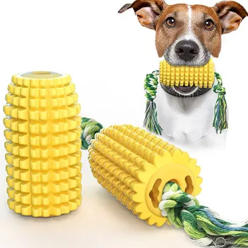 New Dog Chew Toys Corn Dog Toothbrush Toy for Pet Tooth Cleaning Chewing Playing Toys Brushing Stick Pet Dog Molar Bite Toy 
New Dog Chew Toys Corn Dog Toothbrush Toy for Pet Tooth Cleaning Chewing Playing Toys Brushing Stick Pet Dog Molar Bite Toy