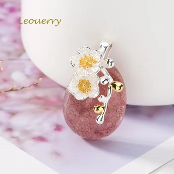 Leouerry Natural Strawberry Quartz Plum Blossom Pendants 925 Sterling Silver Sweet Pink Crystal Ladies Silver Pendant
Leouerry Natural Strawberry Quartz Plum Blossom Pendants 925 Sterling Silver Sweet Pink Crystal Ladies Silver Pendant
