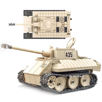 446PCS WW2 Military Germany Light Tank VK1602 Set with Figures Weapon Assemble Bricks DIY Model Building Blocks Toy For Children
446PCS WW2 Military Germany Light Tank VK1602 Set with Figures Weapon Assemble Bricks DIY Model Building Blocks Toy For Children