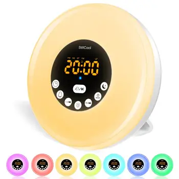 StillCool Alarm Clock Wake Up Light, Sunrise Sunset Simulation Table Bedside Lamp Eyes Protection with FM Radio, Nature Sounds
StillCool Alarm Clock Wake Up Light, Sunrise Sunset Simulation Table Bedside Lamp Eyes Protection with FM Radio, Nature Sounds