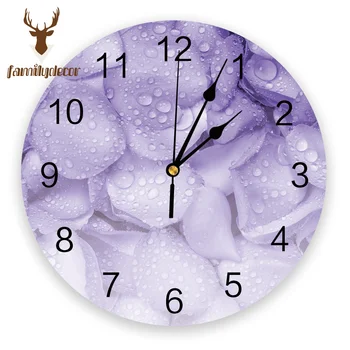 Purple Rose Petal Printed PVC Wall Clock Modern Design Home Decor Bedroom Silent Oclock Watch Wall For Living Room
Purple Rose Petal Printed PVC Wall Clock Modern Design Home Decor Bedroom Silent Oclock Watch Wall For Living Room