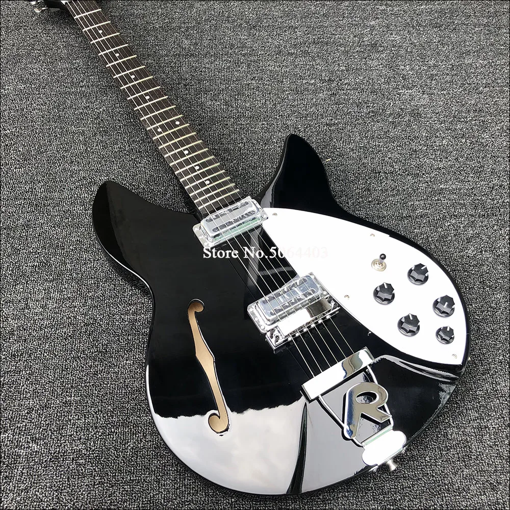 6 string guitar, 360 electric guitar, black paint, rosewood fingerboard, F empty guitar, half empty core guitar, free shipping
6 string guitar, 360 electric guitar, black paint, rosewood fingerboard, F empty guitar, half empty core guitar, free shipping