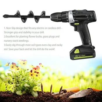 High Speed Steel Planting Auger Spiral Mining Tool Electrical Accessories Portable Ground Drill Twist Drill Garden Durable
High Speed Steel Planting Auger Spiral Mining Tool Electrical Accessories Portable Ground Drill Twist Drill Garden Durable