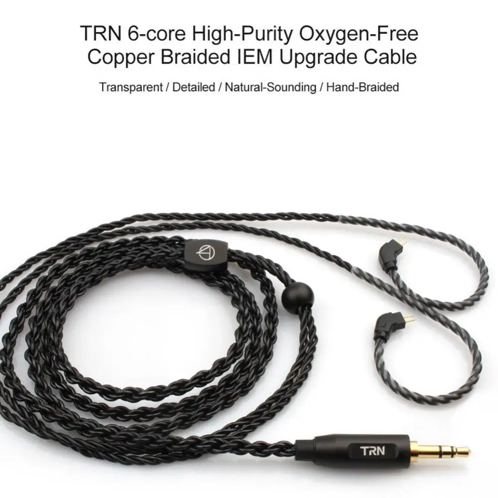 

TRN 0.75mm/0.78mm/MMCX Replace Braided Wired Earphone Headphones Cable Cord Wire 2Pin Universal For DB3 ST-10s Earbuds