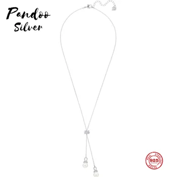 PANDOO Fashion Charm Pure 925 Silver Original 1:1 Copy, Simple Design Adjustable Fine Wild Necklace Female Luxury Jewelry Gifts
PANDOO Fashion Charm Pure 925 Silver Original 1:1 Copy, Simple Design Adjustable Fine Wild Necklace Female Luxury Jewelry Gifts