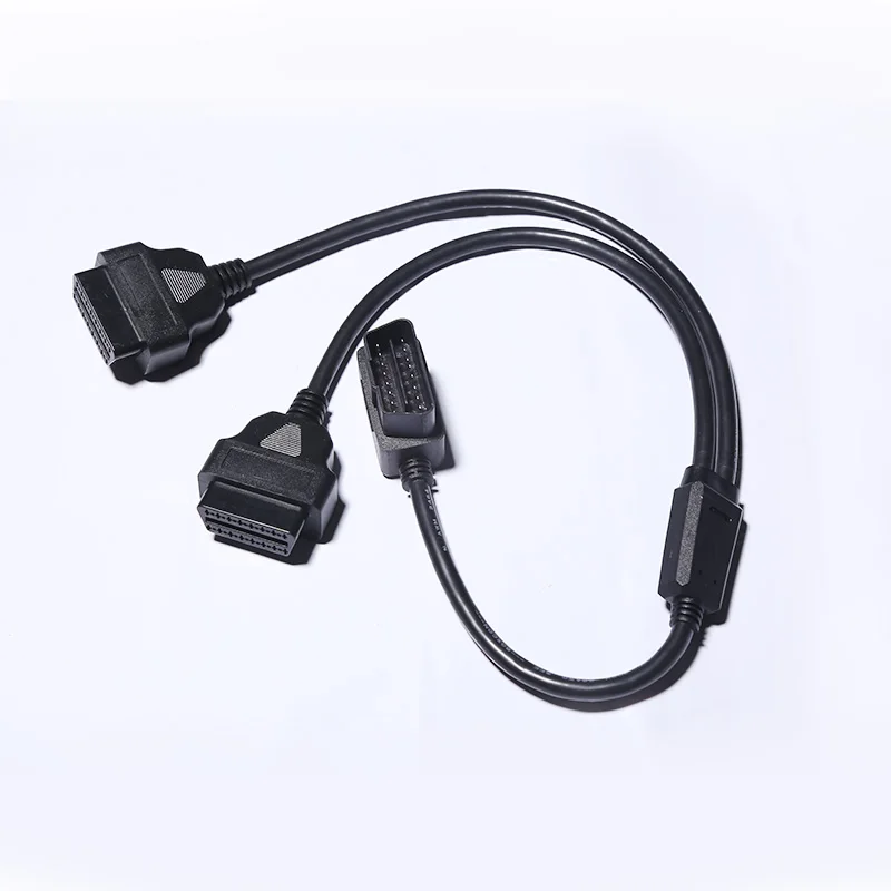 Car adapter cable L-type OBD2 one point two extension cable elbow 90 degrees one to two connection line 16-pin 16-core
Car adapter cable L-type OBD2 one point two extension cable elbow 90 degrees one to two connection line 16-pin 16-core