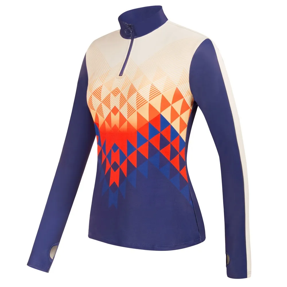 JS Women Long Sleeve Workout Shirts Moisture Wicking Golf Shirts With Thumb Holes Stand Collar Zip-up Contrast Color Sport Tops
JS Women Long Sleeve Workout Shirts Moisture Wicking Golf Shirts With Thumb Holes Stand Collar Zip-up Contrast Color Sport Tops