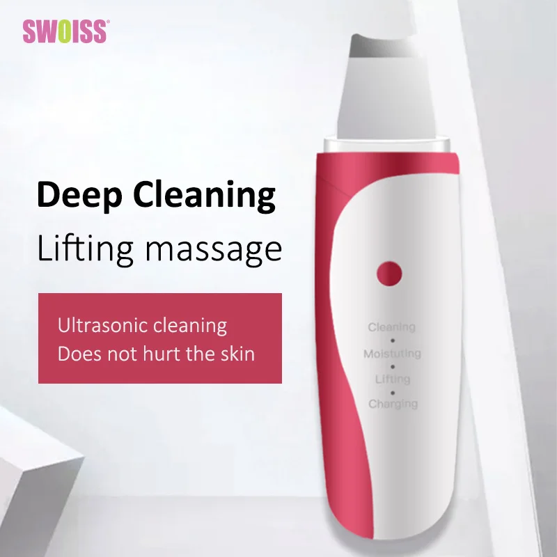SWOISS Ultrasonic Blade Shovel Skin Import Face Cleansing Pores Facial Spatula Massage Beauty Instrument Deep Peeling Device
SWOISS Ultrasonic Blade Shovel Skin Import Face Cleansing Pores Facial Spatula Massage Beauty Instrument Deep Peeling Device