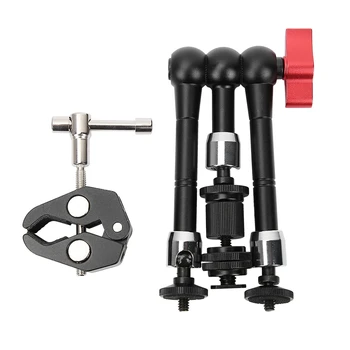 photo studio 11" Articulating Friction Magic Arm with Clamp 1/4inch screw Cold Shoe Mount for SLR Cameras Microphone Monitor
photo studio 11" Articulating Friction Magic Arm with Clamp 1/4inch screw Cold Shoe Mount for SLR Cameras Microphone Monitor