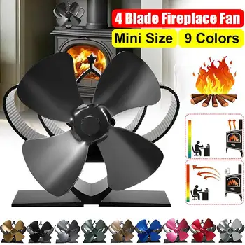 Mini Fireplace 4 Blade Heat Powered Stove Fan komin Log Wood Burner Eco Friendly Quiet Fan Home Efficient Heat Distribution
Mini Fireplace 4 Blade Heat Powered Stove Fan komin Log Wood Burner Eco Friendly Quiet Fan Home Efficient Heat Distribution