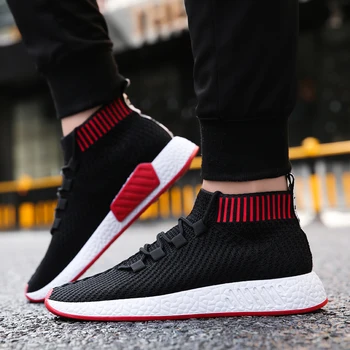 Youth Trend Casual Shoes Men Mesh Breathable Sneakers Man High Top Sock Footwear Soft Sole Wear-resistant Tenis Masculino Shoes
Youth Trend Casual Shoes Men Mesh Breathable Sneakers Man High Top Sock Footwear Soft Sole Wear-resistant Tenis Masculino Shoes