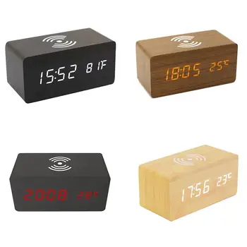 2020 New Multi-Function Alarm Clock Wireless Charger Wooden Clock for iPhone 11 Samsung Huawei Smart Phone
2020 New Multi-Function Alarm Clock Wireless Charger Wooden Clock for iPhone 11 Samsung Huawei Smart Phone