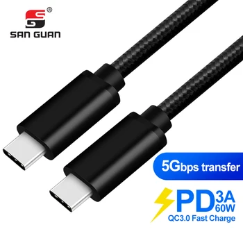 3M 10ft USB-C Type Cable PD 3A 60W Quick Charge USB Type C Cord USB-C Charger 5GB data for Samsung Galaxy S20 Redmi Note8 Mac
3M 10ft USB-C Type Cable PD 3A 60W Quick Charge USB Type C Cord USB-C Charger 5GB data for Samsung Galaxy S20 Redmi Note8 Mac