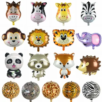 Jungle Animals Foil Balloon Cartoon Lion Panda Tiger Balloon Safari Theme Birthday Party Decoration Baby Shower Air Balls Supply 
Jungle Animals Foil Balloon Cartoon Lion Panda Tiger Balloon Safari Theme Birthday Party Decoration Baby Shower Air Balls Supply