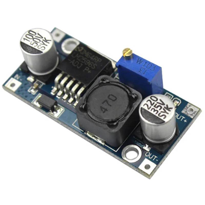 HOT-100Pcs DC-DC Step Down Converter Module LM2596 DC 4.0-40 to 1.3-37V Adjustable Voltage Regulator
HOT-100Pcs DC-DC Step Down Converter Module LM2596 DC 4.0-40 to 1.3-37V Adjustable Voltage Regulator