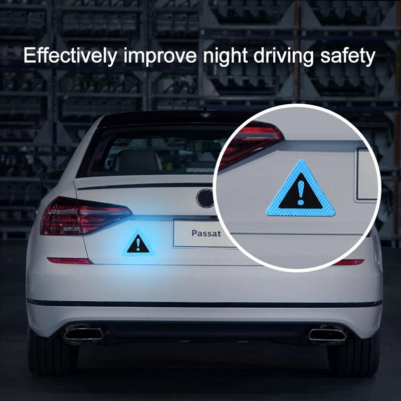 Triangle Exclamation Mark Reflective Warning Sign Sticker Night Driving Safety Reflective Anti-collision Strip Car Sticker
Triangle Exclamation Mark Reflective Warning Sign Sticker Night Driving Safety Reflective Anti-collision Strip Car Sticker
