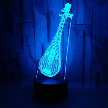 7 Color Changing Musical Instruments Pipa USB Bedroom Decoration Table Lamp 3D LED Night Lights Bedside Sleep Light Fixture Gift
7 Color Changing Musical Instruments Pipa USB Bedroom Decoration Table Lamp 3D LED Night Lights Bedside Sleep Light Fixture Gift