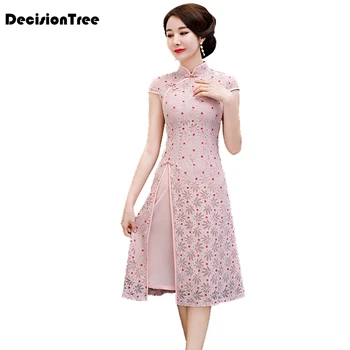 2020 party vietnam aodai chinese traditional clothing for woman qipao short sleeve lace chinese oriental dress modern cheongsam
2020 party vietnam aodai chinese traditional clothing for woman qipao short sleeve lace chinese oriental dress modern cheongsam