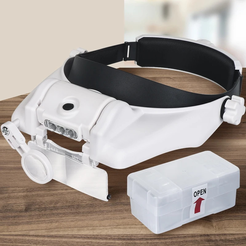 Headband Glasses Magnifier Led Magnifier Loupe Glasses Lens Replacement Lamp With Magnifying Glass For Watchmaker Repair Tool
Headband Glasses Magnifier Led Magnifier Loupe Glasses Lens Replacement Lamp With Magnifying Glass For Watchmaker Repair Tool