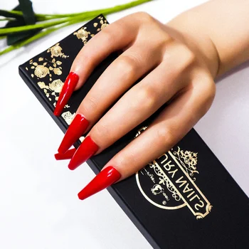 24Pcs/set Stiletto Shape Fake Nails Red Extra Long Ballerina Coffin Pointed Ladies Press On Designed Nail Tips Cloud
24Pcs/set Stiletto Shape Fake Nails Red Extra Long Ballerina Coffin Pointed Ladies Press On Designed Nail Tips Cloud