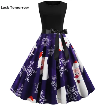 New Women Clothes 2019 Christmas Dresses Plus Size 50s 60s Vintage Vestidos Santa Claus Print Elegant Black Bandage Party Dress
New Women Clothes 2019 Christmas Dresses Plus Size 50s 60s Vintage Vestidos Santa Claus Print Elegant Black Bandage Party Dress