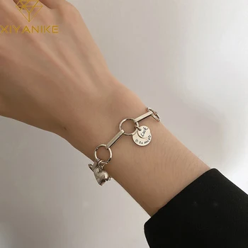 XIYANIKE 925 Sterling Silver Heart-shaped Love Round Brand Bracelet Female ins Unique Design Simple Fashion Handmade Jewelry
XIYANIKE 925 Sterling Silver Heart-shaped Love Round Brand Bracelet Female ins Unique Design Simple Fashion Handmade Jewelry
