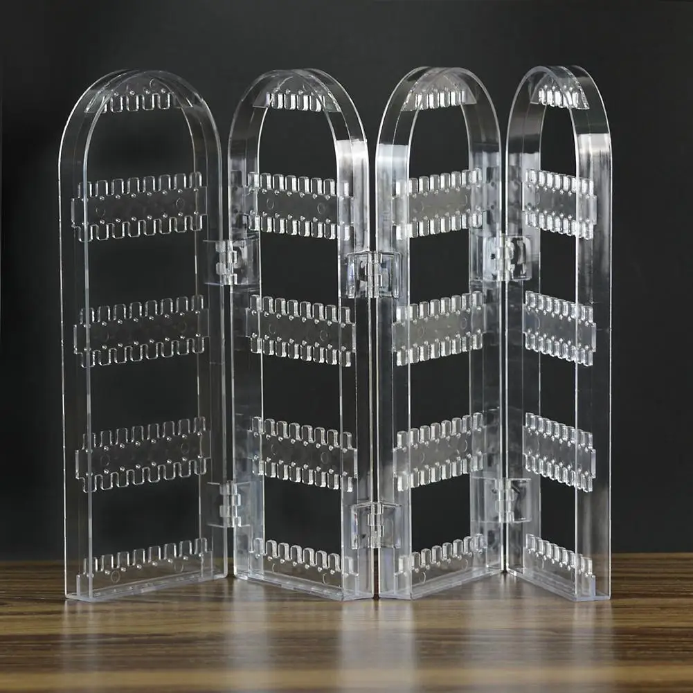 Clear Acrylic Earrings Ear Studs Necklace Display Rack Multifunctional Folding Screen Earring Jewelry Display Stand Holder Case
Clear Acrylic Earrings Ear Studs Necklace Display Rack Multifunctional Folding Screen Earring Jewelry Display Stand Holder Case