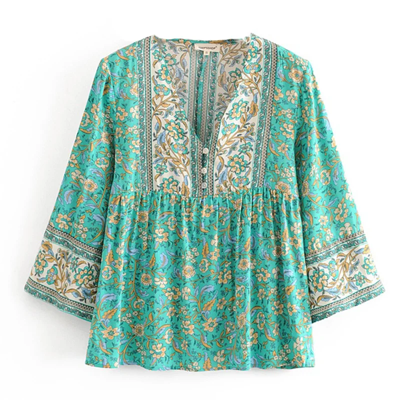 Boho Blouse Tops Plus size Autumn Chic Blouses Women Floral Print Long Sleeve Shirts women Casual Boho Blouse Top
Boho Blouse Tops Plus size Autumn Chic Blouses Women Floral Print Long Sleeve Shirts women Casual Boho Blouse Top