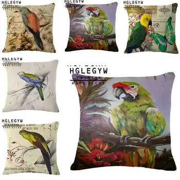 Bird Parrot Printed Pattern Cotton Linen Aimal Pillowcase for Home Office Sofa Seat Decor
Bird Parrot Printed Pattern Cotton Linen Aimal Pillowcase for Home Office Sofa Seat Decor