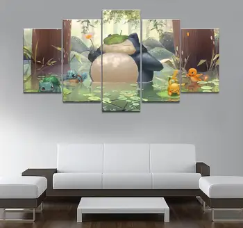 Home Decor Poster HD Pictures Prints Canvas 5 Piece Modular Classic Cartoon Pokemon Game Living Room Decorative Painting Framed
Home Decor Poster HD Pictures Prints Canvas 5 Piece Modular Classic Cartoon Pokemon Game Living Room Decorative Painting Framed