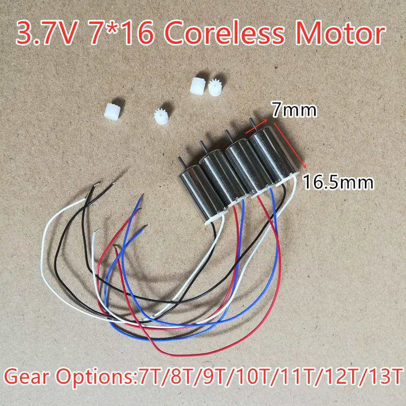 

Free Shipping 716 Coreless Motor 3.7V High Speed Watch Quadcopter Motor 7*16mm R/C Aircraft Drone 7T 8T 9T 10T 11T 12T 13T