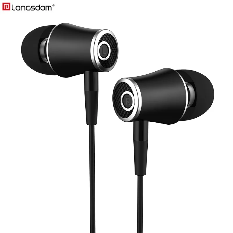 

Langsdom R21 Wired Earphones In-ear 3.5mm Earphone Super Bass Stereo Earbuds Music Headsets With Mic For Phone iPhone Xiaomi MP3