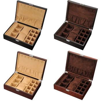 Exquisite Jewelry Box Women Leather Packaging Necklace Rings Earrings Bracelet Storage Organizer Display Gift Boxes Case
Exquisite Jewelry Box Women Leather Packaging Necklace Rings Earrings Bracelet Storage Organizer Display Gift Boxes Case