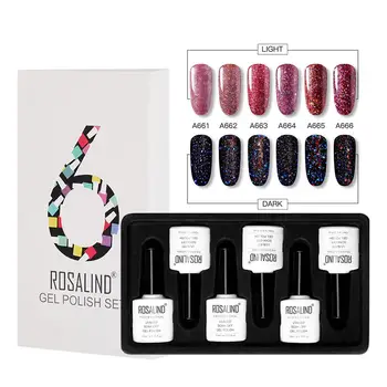 6PCS/set 10ml UV Gel Nail Polish Rose Gold Glitter Sequins Soak Off UV Gel Varnish Color Nail Gel Polish DIY Nail Art Lacquer
6PCS/set 10ml UV Gel Nail Polish Rose Gold Glitter Sequins Soak Off UV Gel Varnish Color Nail Gel Polish DIY Nail Art Lacquer