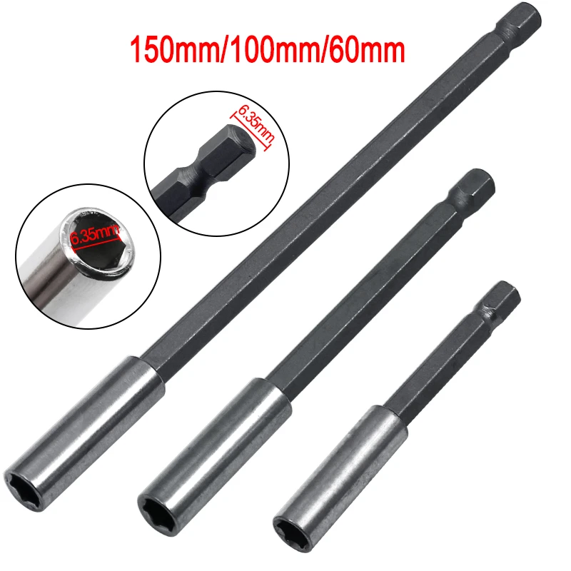 Magnetic Bit Holders 1/4" Hexagon Screwdriver Drill 60mm 75mm 100mm 150mm Screwdriver Bit Long Extension Bar Quick Change Tools
Magnetic Bit Holders 1/4" Hexagon Screwdriver Drill 60mm 75mm 100mm 150mm Screwdriver Bit Long Extension Bar Quick Change Tools