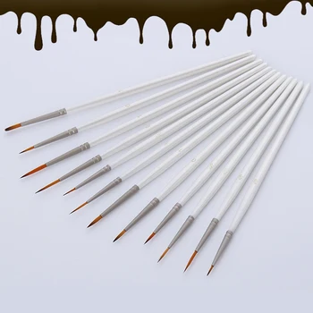 12pcs/set Stroke Watercolor Extra Fine Gouache Paint Brush Nylon Hair Hand Acrylic Student Hook Line Pen Soft For School Durable
12pcs/set Stroke Watercolor Extra Fine Gouache Paint Brush Nylon Hair Hand Acrylic Student Hook Line Pen Soft For School Durable