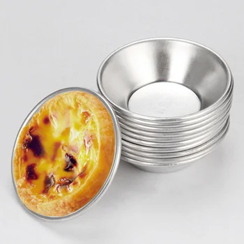 25 Pcs Aluminum Alloy Egg Tart Molds Round Shape Cupcake Mini Tiny Pie Baking Molds Reusable Metal Muffin Baking Cups Cake Cooki 
25 Pcs Aluminum Alloy Egg Tart Molds Round Shape Cupcake Mini Tiny Pie Baking Molds Reusable Metal Muffin Baking Cups Cake Cooki