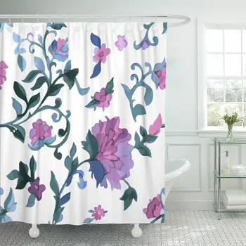 Watercolor Paisley on White Cold Colors Indian Persian Turkish Shower Curtain Waterproof 72 x 72 Inches Set with Hooks
Watercolor Paisley on White Cold Colors Indian Persian Turkish Shower Curtain Waterproof 72 x 72 Inches Set with Hooks