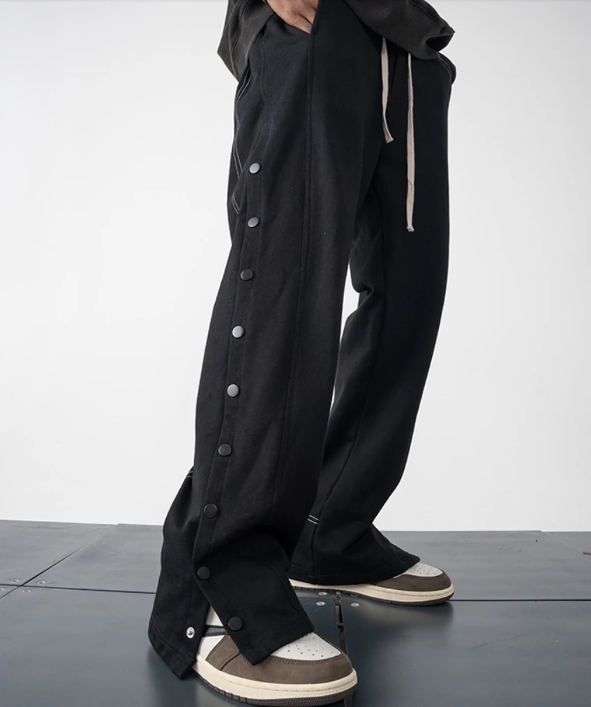 27-46 202 Men's clothing Hair Stylist Open stitch knitted casual Pants with rib and slit plus size costumes
27-46 202 Men's clothing Hair Stylist Open stitch knitted casual Pants with rib and slit plus size costumes