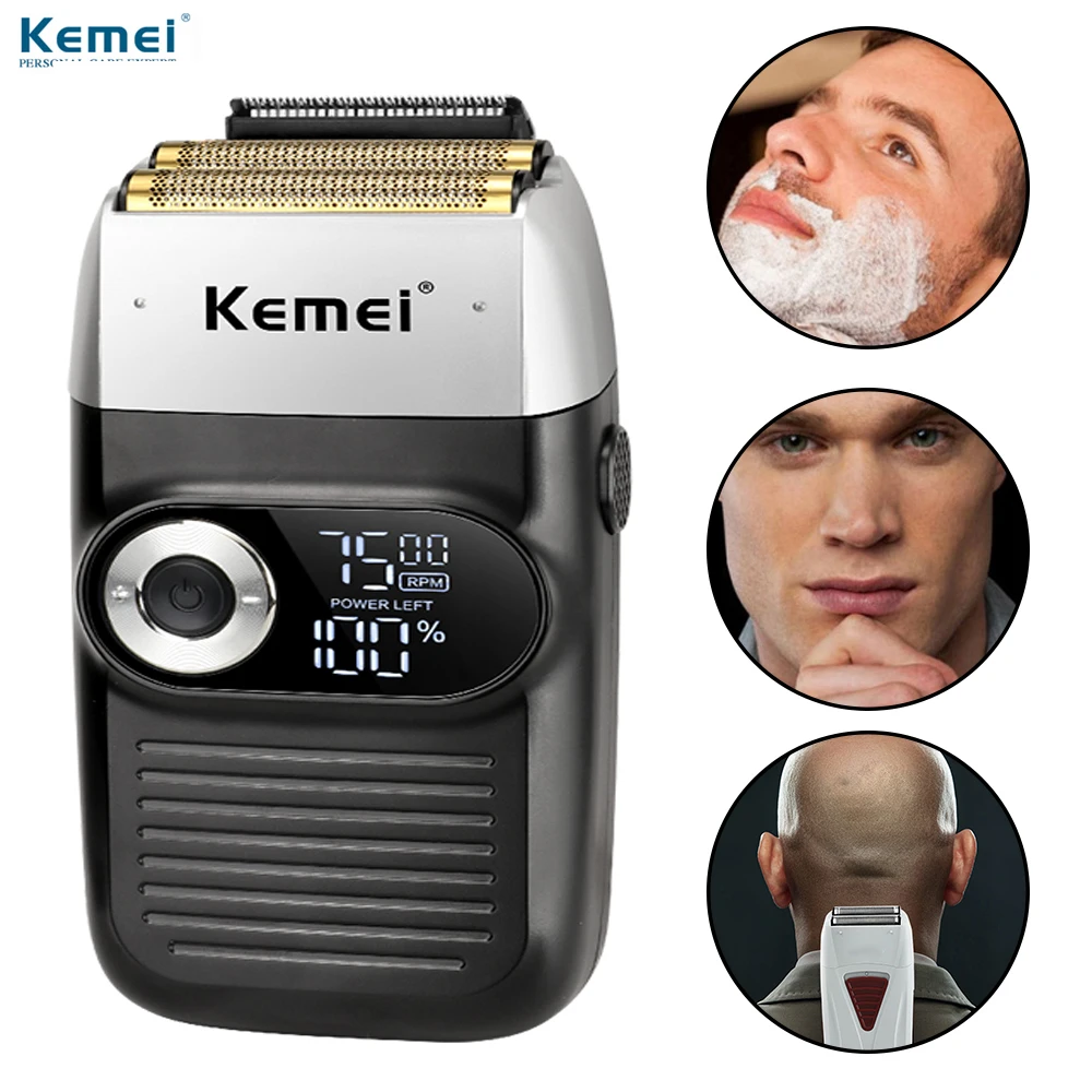 Kemei 2026 2 in 1 Rechargeable Electric Shaver LCD Display Portable Cordless Men Reciprocating Razor Beard 0mm Hair Trimmer
Kemei 2026 2 in 1 Rechargeable Electric Shaver LCD Display Portable Cordless Men Reciprocating Razor Beard 0mm Hair Trimmer