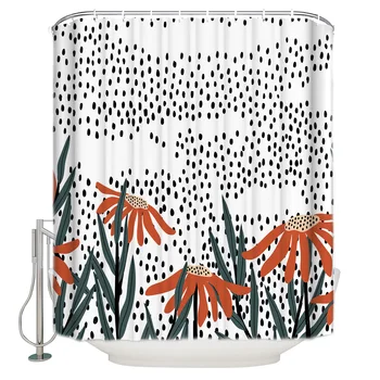 Flower Hand Drawn Lines Simple Illustration Extra Long Fabric Bath Shower Curtains Mildew-resistant Bathroom Decor with Hooks
Flower Hand Drawn Lines Simple Illustration Extra Long Fabric Bath Shower Curtains Mildew-resistant Bathroom Decor with Hooks