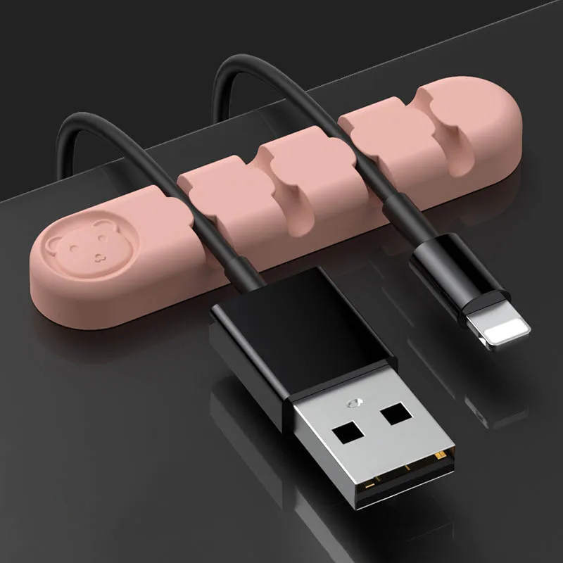Bear Cute Earphone Ties Wire Cord Fixer Clip Cable Collector Silica Data Line Fixed Folder Cable Winder Protector
Bear Cute Earphone Ties Wire Cord Fixer Clip Cable Collector Silica Data Line Fixed Folder Cable Winder Protector