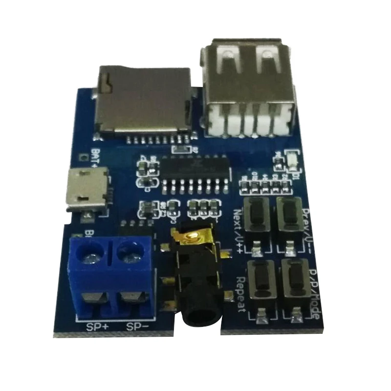 Mayitr MP3 Decoder Board Built-in Amplifier Decoding Audio Player Module Supports MP3 Format TF Card U Disk
Mayitr MP3 Decoder Board Built-in Amplifier Decoding Audio Player Module Supports MP3 Format TF Card U Disk