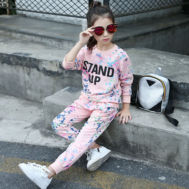 Girls Cotton Print Clothing Set Children Sweatshirt + Pants Two-Piece Casual Sport Suits Teens Spring Autumn Tracksuits AA11777
Girls Cotton Print Clothing Set Children Sweatshirt + Pants Two-Piece Casual Sport Suits Teens Spring Autumn Tracksuits AA11777